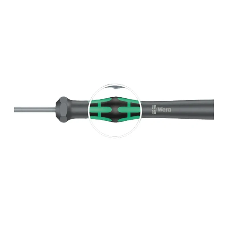 Wera Precision Screwdriver 1.5 mm Tip, 60 mm Chrome Plated Stainless Steel Blade, 157 mm Overall Length 05118066001