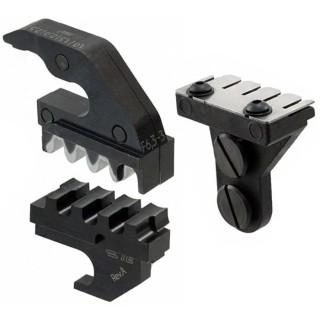 TE Connectivity Coaxial Type Crimp Die Set Insulated Black, 4 Ports FASTON 250 Compatible Series 9-1579022-3