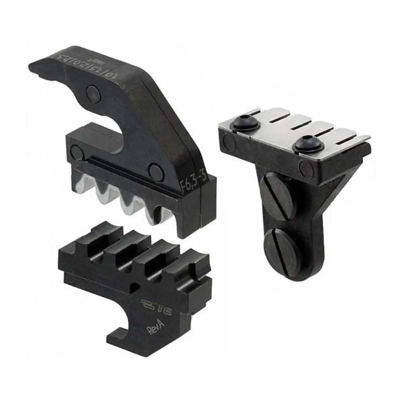TE Connectivity Coaxial Type Crimp Die Set Insulated Black, 4 Ports FASTON 250 Compatible Series 9-1579022-3