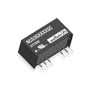Murata Power Solutions DC/DC Converter 3.3V Output, 9-36V Input, 2W Power, SIP Package Through Hole Mount NCS3