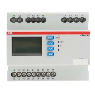 ABB Monitoring Relay, 1 and 3 Phase, SPDT Contact Configuration, DIN Rail Mount, 24V AC, 240V AC 1SVR560730R3401 CM-UFD.M31