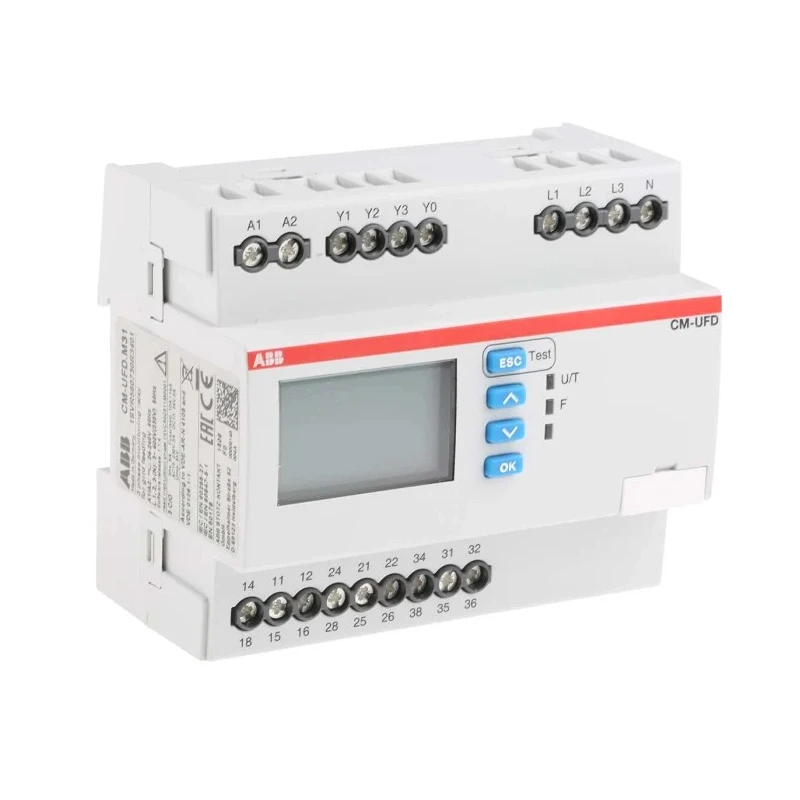 ABB Monitoring Relay, 1 and 3 Phase, SPDT Contact Configuration, DIN Rail Mount, 24V AC, 240V AC 1SVR560730R3401 CM-UFD.M31