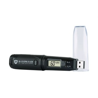 Lascar Temperature & Humidity Data Logger with USB Interface EL-21CFR-2-LCD