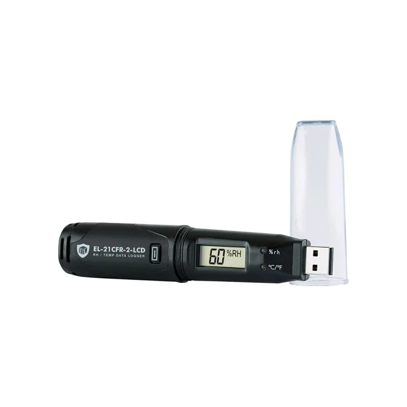 Lascar Temperature & Humidity Data Logger with USB Interface EL-21CFR-2-LCD