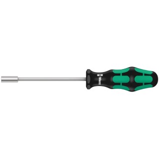 Wera Hexagon Nut Driver, 15 mm Tip, 125 mm Blade Length, 237 mm Overall Length, Chrome Plated Stainless Steel 05029450001
