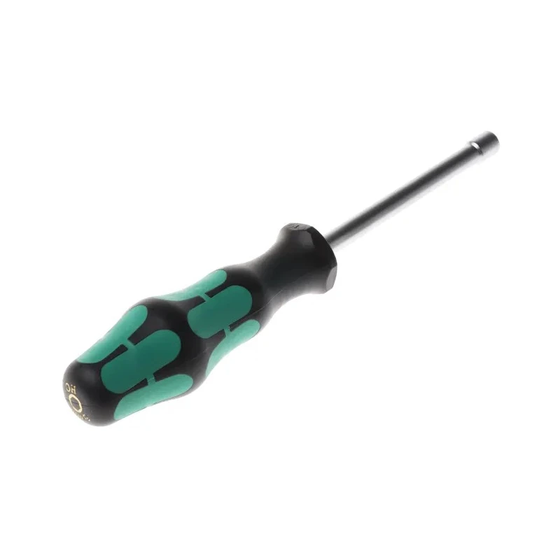 Wera High Quality Hexagon Nut Driver with 5 mm Tip, 70 mm Stainless Steel Chrome Plated Blade, 168 mm Length 05029460001