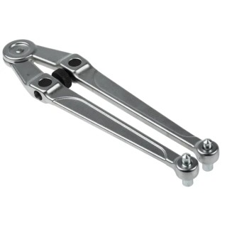 Facom Adjustable Spanner with 100 mm Jaw Capacity, 245 mm Overall Length, Chrome Vanadium Steel Metal Handle 117.B
