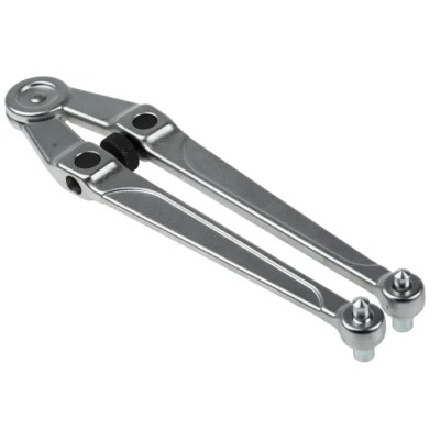 Facom Adjustable Spanner with 100 mm Jaw Capacity, 245 mm Overall Length, Chrome Vanadium Steel Metal Handle 117.B