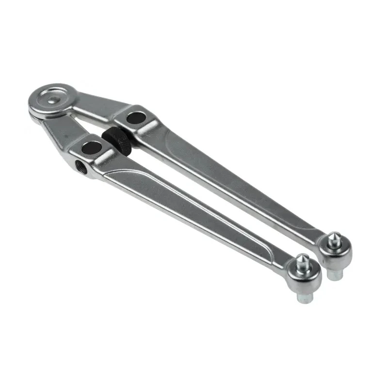 Facom Adjustable Spanner with 100 mm Jaw Capacity, 245 mm Overall Length, Chrome Vanadium Steel Metal Handle 117.B