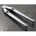 Facom Adjustable Spanner with 100 mm Jaw Capacity, 245 mm Overall Length, Chrome Vanadium Steel Metal Handle 117.B