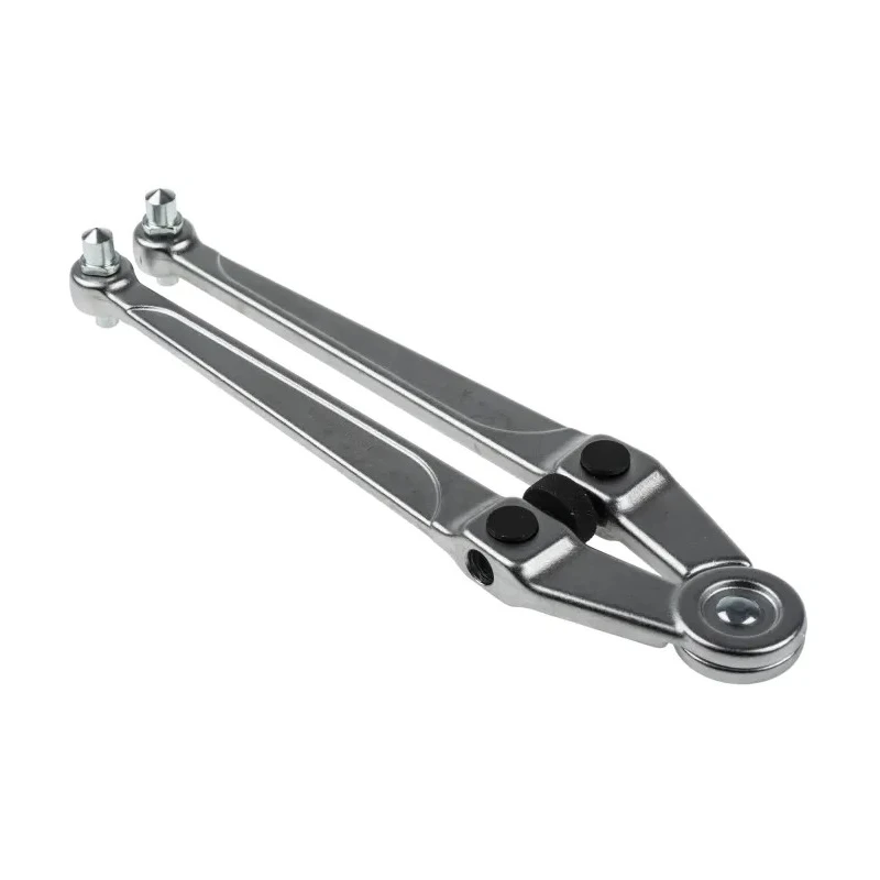 Facom Adjustable Spanner with 100 mm Jaw Capacity, 245 mm Overall Length, Chrome Vanadium Steel Metal Handle 117.B