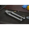 Facom Adjustable Spanner with 100 mm Jaw Capacity, 245 mm Overall Length, Chrome Vanadium Steel Metal Handle 117.B