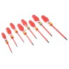 Facom Slotted and Pozidriv Insulated 8-Piece Screwdriver Set 1000V Electrical Safety ATD.J8VE