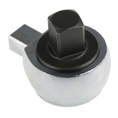 Facom Square Ratchet Head Torque Wrench Insert, 9 x 12 mm Insert Size, 1/2 in Drive, Chrome Finish S.372V