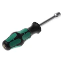 Wera Hexagon Nut Driver, 13 mm Tip Size, 80 mm Blade Length, 192 mm Overall Length, Stainless Steel Chrome 05029466001
