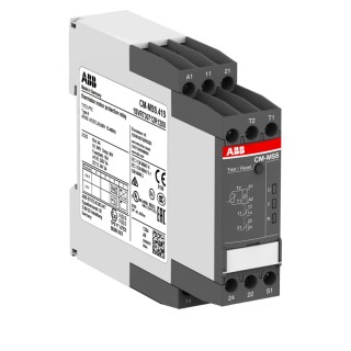 ABB Monitoring Relay with DPDT Contact Configuration, DIN Rail Mount, 24 V DC/AC, 240 V AC, Model 1SVR740712R1200 CM-MSS.41P