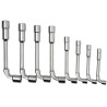 Bahco Hexagon Tubular Box Spanner Set 8 Pieces, 8 to 19 mm Tip, 110 mm Blade Length, 50 mm Overall Length 28M/8