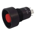 Otto P3 Series Push Button Switch, Momentary, Panel Mount, SPDT, Red LED, IP64 IP68S Protection, 115 V AC P3-903181