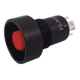 Otto P3 Series Push Button Switch, Momentary, Panel Mount, SPDT, Red LED, IP64 IP68S Protection, 115 V AC P3-903181
