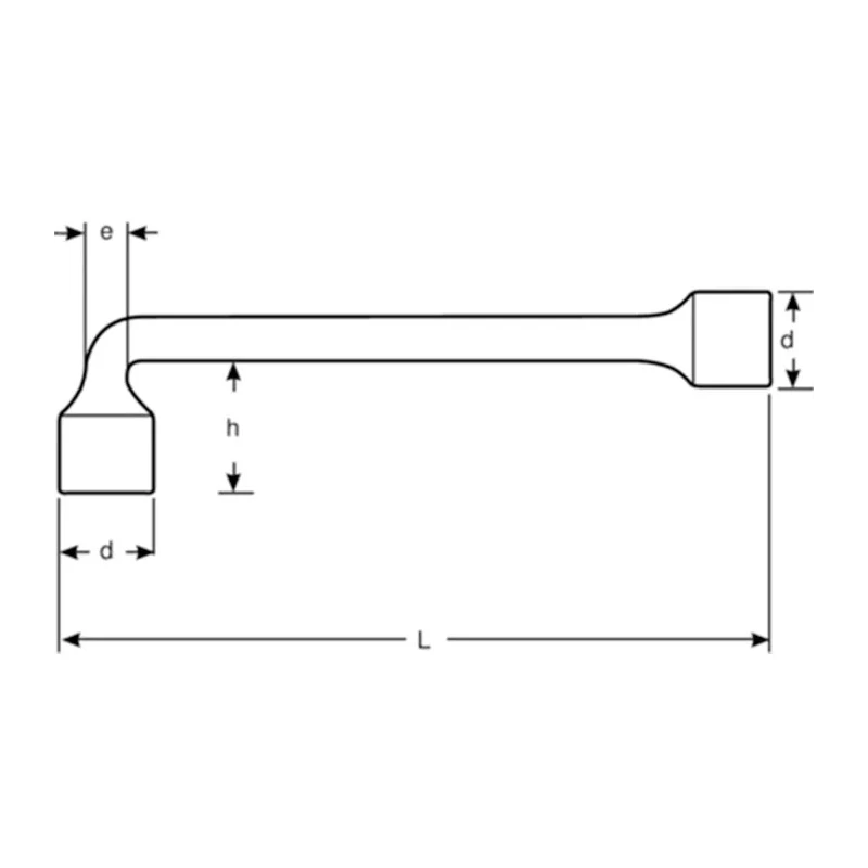 Bahco Tubular Box Spanner High Alloy Steel 210mm Overall Length 28M-19
