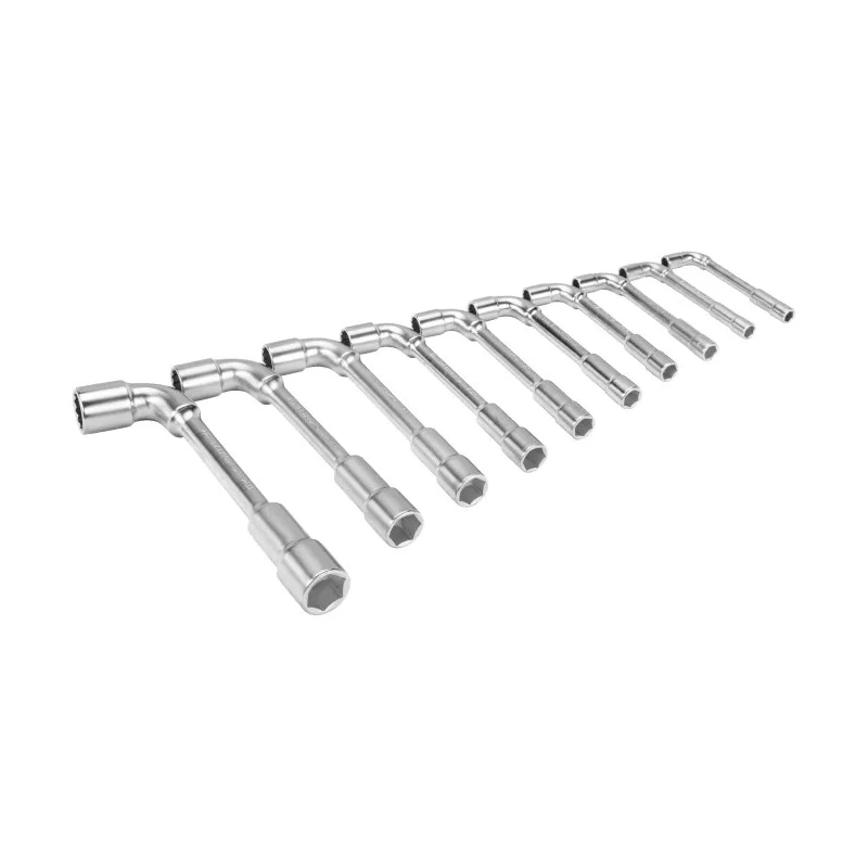 Bahco Alloy Steel Socket Spanner Wrench Set, Satin Chrome Finish, 11 Pieces 28M/11