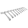 Bahco Alloy Steel Socket Spanner Wrench Set, Satin Chrome Finish, 11 Pieces 28M/11