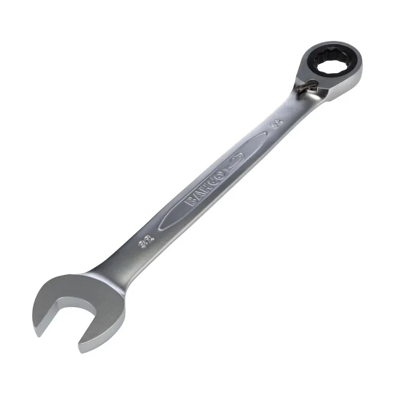 Bahco Ratchet Spanner 32 mm, 425 mm Overall Length Alloy Steel Chrome Finish 1RM-32