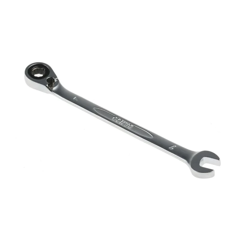 Bahco Ratchet Spanner 7 mm Metric Size, Alloy Steel Construction, Chrome Finish, 140mm Overall Length 1RM-7