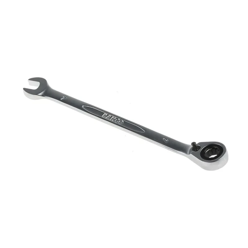 Bahco Ratchet Spanner 7 mm Metric Size, Alloy Steel Construction, Chrome Finish, 140mm Overall Length 1RM-7