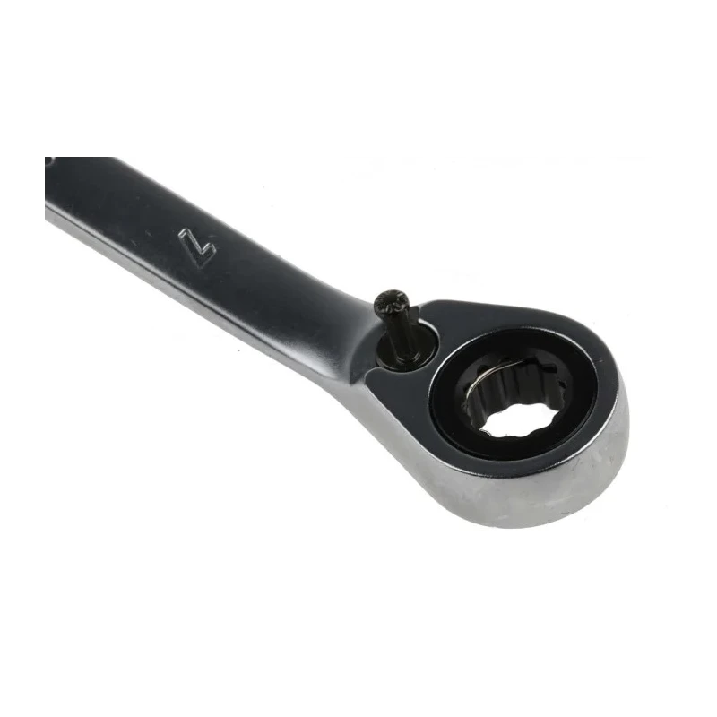 Bahco Ratchet Spanner 7 mm Metric Size, Alloy Steel Construction, Chrome Finish, 140mm Overall Length 1RM-7