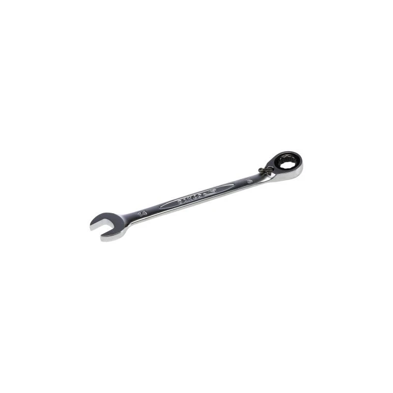 Bahco Ratchet Spanner Alloy Steel 14 mm, 191 mm Overall Length Chrome Finish 1RM-14