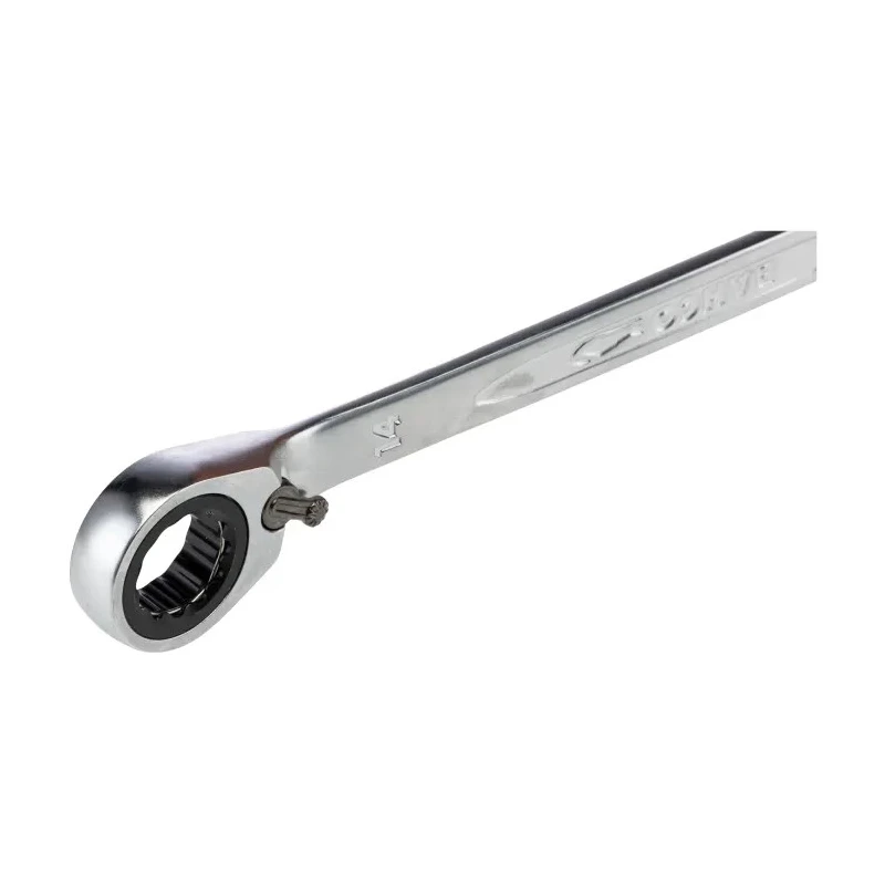 Bahco Ratchet Spanner Alloy Steel 14 mm, 191 mm Overall Length Chrome Finish 1RM-14