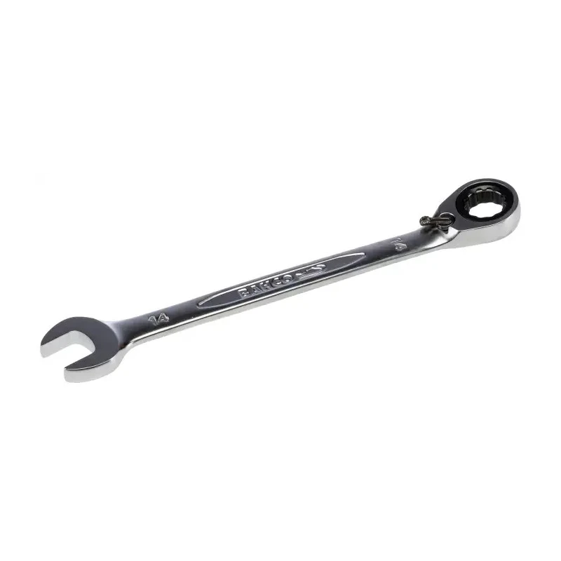 Bahco Ratchet Spanner Alloy Steel 14 mm, 191 mm Overall Length Chrome Finish 1RM-14
