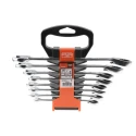 Bahco 8-Piece Ratchet Spanner Set, 8 To 19 mm, Alloy Steel, Chrome Finish 1RM/SH8