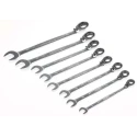 Bahco 8-Piece Ratchet Spanner Set, 8 To 19 mm, Alloy Steel, Chrome Finish 1RM/SH8