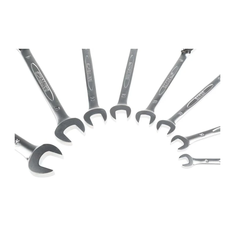 Bahco 8-Piece Ratchet Spanner Set, 8 To 19 mm, Alloy Steel, Chrome Finish 1RM/SH8