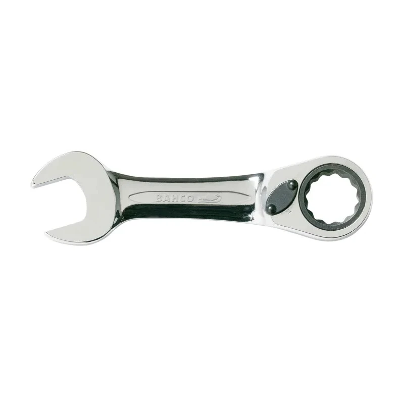 Bahco Ratchet Spanner 17 mm, 127 mm Overall Length Chrome Finish 10RM-17