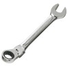 Bahco Ratchet Spanner 19 mm, 215mm Overall Length, Alloy Steel, Chrome Finish 41RM-19