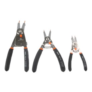 Bahco 3-Piece Circlip Plier Set for Internal and External Retaining Rings 9938