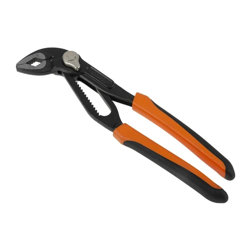 Bahco Water Pump Plier Slip Joint Alloy Steel 200mm Overall Length 45mm Jaw Phosphate Finish 7223