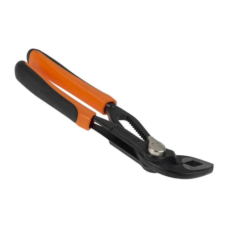 Bahco Water Pump Plier Slip Joint Alloy Steel 200mm Overall Length 45mm Jaw Phosphate Finish 7223