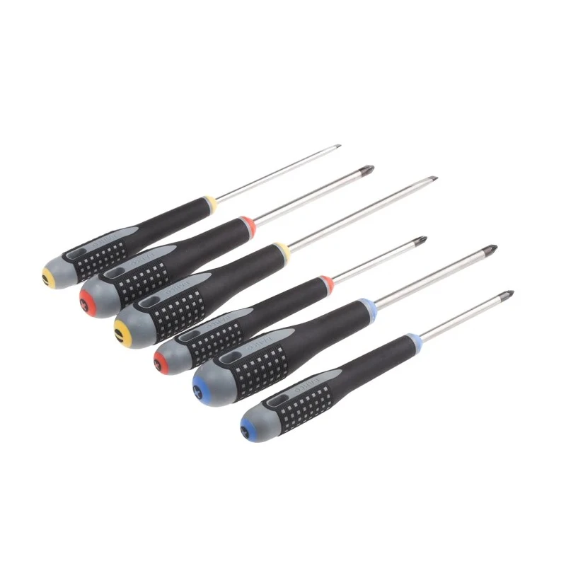 Bahco Phillips, Pozidriv, Slotted Standard Screwdriver Set 6-Piece BE-9884