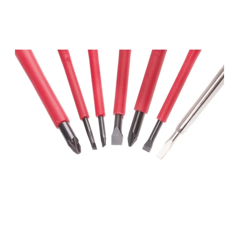 Bahco Insulated Pozidriv and Slotted Screwdriver Set, 6-Piece, Voltage Tester Included BE-9889S