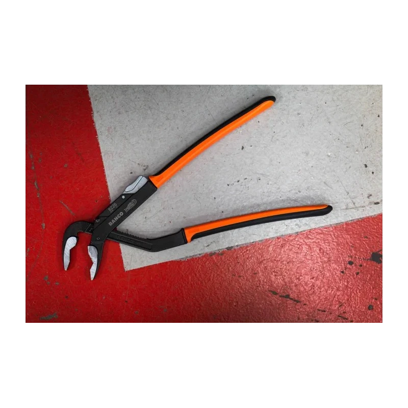Bahco Water Pump Plier Slip Joint Alloy Steel Black Finish 400mm Overall, 67mm Jaw 8226