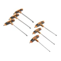 Bahco 6 Piece T Metric Hex Key Set Steel Chrome Finish Hex Sizes 3, 4, 5, 6, 8, 10 mm 903T-1