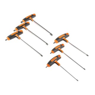 Bahco 6 Piece T Metric Hex Key Set Steel Chrome Finish Hex Sizes 3, 4, 5, 6, 8, 10 mm 903T-1
