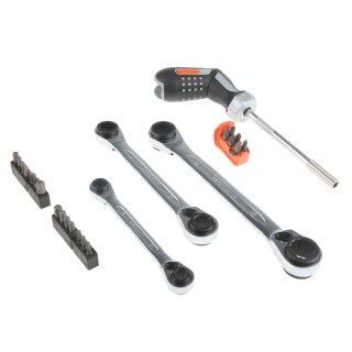 Bahco Screwdriver Bit Set Stainless Steel Torx Hex Pozidriv Phillips Slotted 25 Pieces 808050P-25