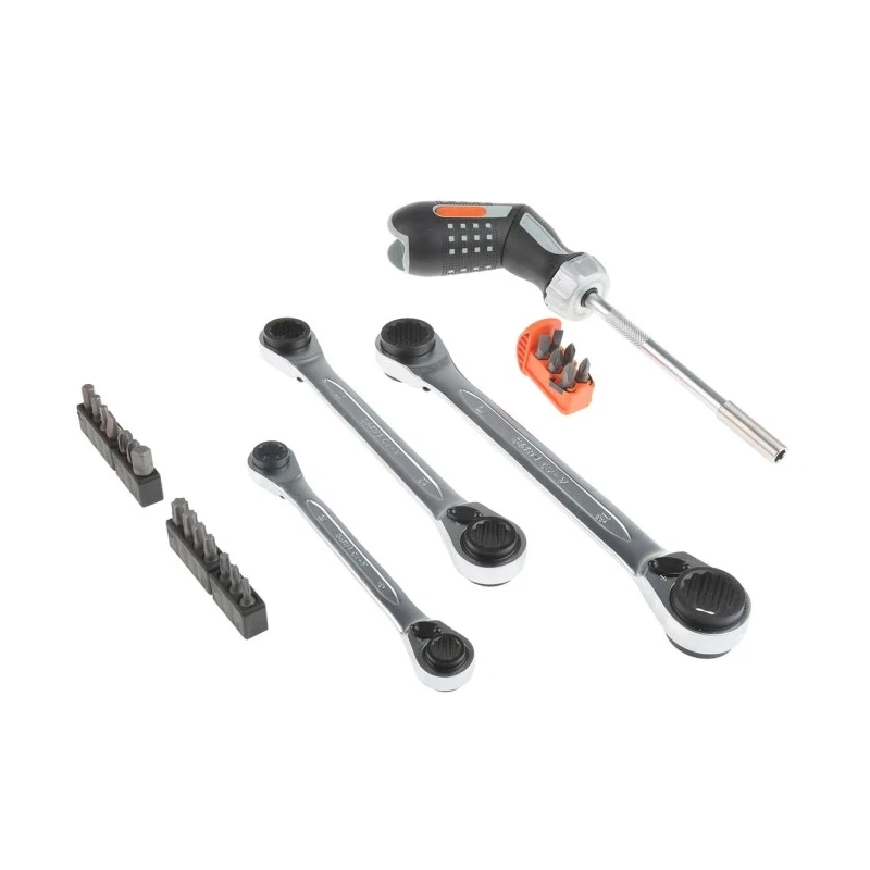Bahco Screwdriver Bit Set Stainless Steel Torx Hex Pozidriv Phillips Slotted 25 Pieces 808050P-25