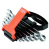 Bahco 6-Piece Ring Spanner Set 8 to 17 mm Alloy Steel Chrome Finish 1952M/SH6