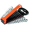 Bahco 12-Piece Alloy Steel Offset Ring Spanner Set, Sizes 8 to 19 mm 1952M/SH12